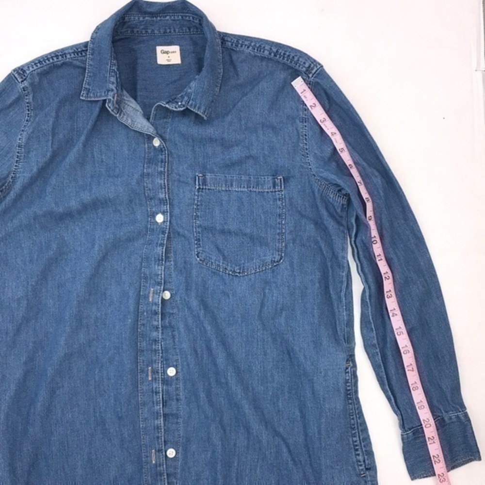 Gap Denim Long Sleeve Dress - Picture 6 of 8